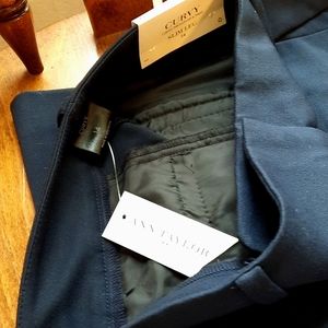 NWT Ann Taylor Curvy Blue Dress Panta